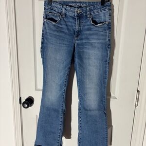 American Eagle Outfitters Women's Light Blue Skinny Boot